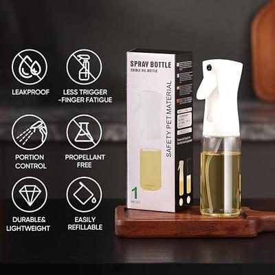 Olive Oil Sprayer For Cooking - 200ml Glass Oil Dispenser Bottle Spray  Mister - Refillable Food Grade Oil Vinegar Spritzer Sprayer Bottles For  Kitchen