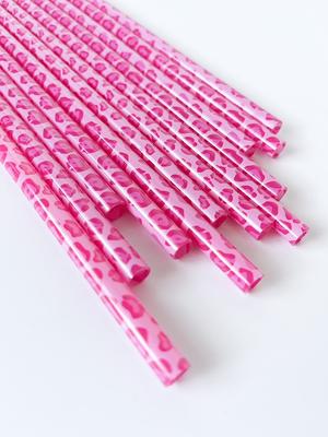 Pink Leopard Straw, Cheetah Bulk Straws, Reusable Plastic Party  Bachelorette Straws - Yahoo Shopping