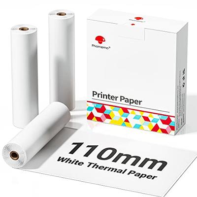 Phomemo Matte Self-Adhesive Thermal Paper, Clear Sticker Paper for