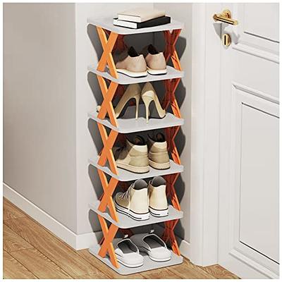  SMILHELTD Metal Shoe Rack Large Capacity 4 Rows 8 Tier 56-64  Pairs Shoes Boots Storage Organizer : Home & Kitchen