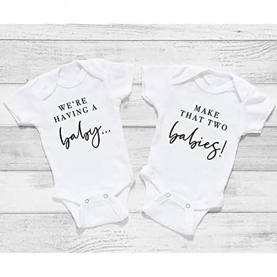 Baby Onesie Personalized Brith Announcement for Boy/Girl.