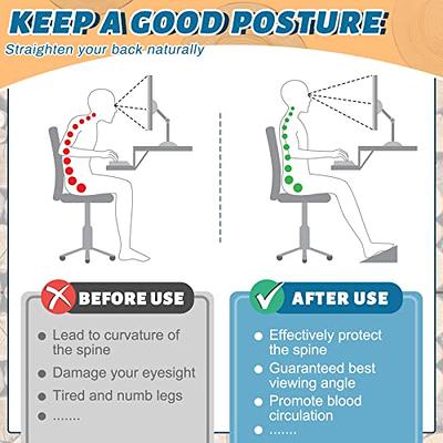 Scalebeard Under Desk Footrest, Ergonomic Foot Stool with Massage Rollers  Max-Load 120Lbs Desk Leg Rest Pain Relief for Home Office Work - Yahoo  Shopping