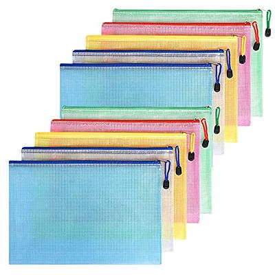 Pendancy Mesh Zipper Pouch, 5pcs Multiple size, Lightweight Nylon File Folders, Document Organizer, Cosmetic Bags, Accessories Storage for Travel