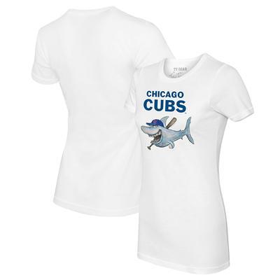 Toddler Chicago Cubs Tiny Turnip Black Shark T-Shirt