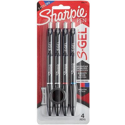 Sharpie S-gel 2pk Black Ink Gel Pens 0.7mm Medium Tip - Gray Metal Barrel :  Target