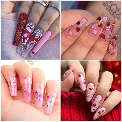 12 Grids Holographic Nail Glitter Sequins Pink Gold Flower Nail Sticker  Decals 3D Butterfly Nail Art Glitter Sequins Rabbit Heart Nail Charm  Shining