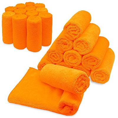 Microfiber Cleaning Towels by MIMAATEX-12 Piece Pack-12x12 Inches -  Household Cleaning Towels (Black)