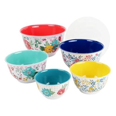 Farberware Set of 3 Mixing Bowls in Red, Green, and, Blue