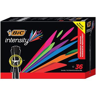 Bic GPMU11BK Marking Tuxedo Black Ultra-Fine Tip Permanent Marker - 12/Pack