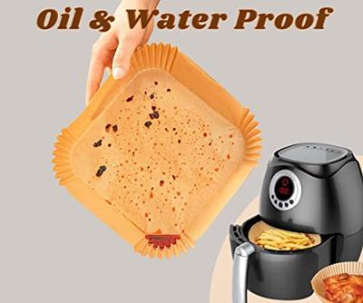 50pcs Air Fryer Paper Food Disposable Paper Liner Airfryer Kitchen Cookers  Oil-proof BBQ Plate Steamer Fryer Baking Accessories