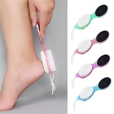 Double Sided Foot Scrubber for Dead Skin,Pedicure Tools for Feet,Foot File  for Women,Foot Cleaner Brush,Foot Scraper Callus Remover,Heel Scrubber for  Cracked Heels Safe Tool 