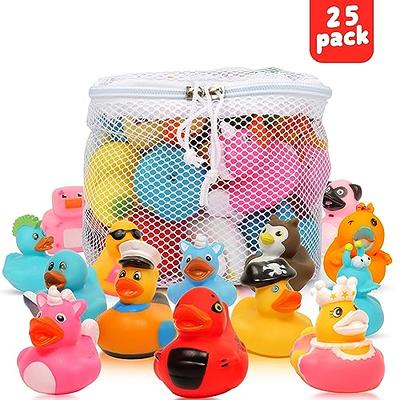 25 Pack Rubber Ducks for Jeep Duck: Assorted Rubber Duck Duckies in Bulk  2.2 inch Cute Mini Rubber Duck Toys in 25 Varieties for Kids Swimming Pool  Activity Baby Bath Shower Baby