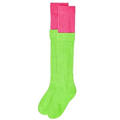 Zando 80s Socks Neon Socks Pink Slouch Socks Hot Pink Socks Pink