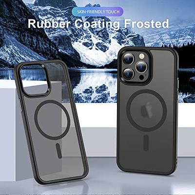  CASEKOO Strong Magnetic Designed for iPhone 13 Pro Max Case  [Upgraded Non-Slip Grip] [Military Level Drop Tested] Compatible with  MagSafe Translucent Matte Protective Phone Cover 6.7 inch 2021, Black : Cell