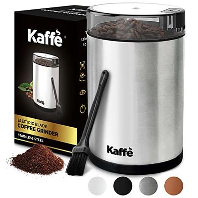 Effortless Grinding Of Coffee, Herbs, Spices, Nuts & Grains - Electric  Stainless Steel Coffee & Spice Grinder