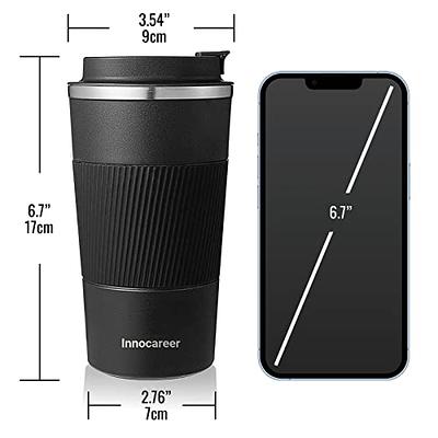 Innocareer 16oz Travel Coffee Mug, Leak Proof Vacuum Insulated Coffee  Travel Mug with Lid for Road Trip Camping Office, Double Wall, Stainless  Steel, Keeps Coffee Hot Mug - Yahoo Shopping