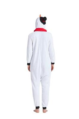 DarkCom Snowman Onesie Unisex Adult Animal Pajamas, Flannel One