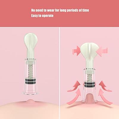 Nipple Enlarger - Size Matters Nipple Suckers Breast Nipple Enlarger  Enhancer Suction Pump - Double Cylinders Suckers Natural Nipple Correction