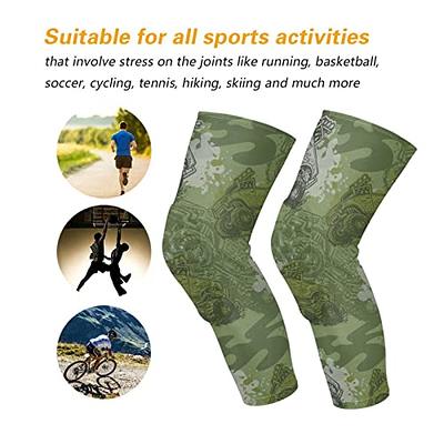 JUNZAN Camo Green Basketball Knee Pads Youth Wrestling Knee Pads