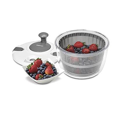 Large Pump Salad Spinner With Drain, Bowl, And Colander - Pump Multi-Use Lettuce  Spinner, Vegetable Dryer, Fruit Washer, Pasta And Fries Spinner - Yahoo  Shopping