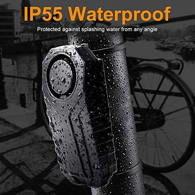 wsdcam 113dB Bike Alarm Wireless Vibration Motion Sensor Waterproof  Motorcycle Alarm with Remote