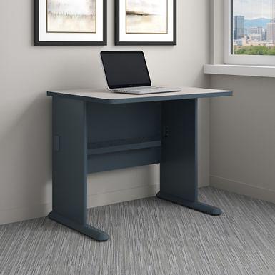 Bush Business Furniture Cubix Desk, 60W, Slate/White Spectrum (WC8460A) -  Yahoo Shopping