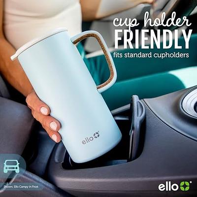 Ello Port 40oz Tumbler with Carry Loop & Integrated Handle, Vacuum  Insulated Stainless Steel Reusable Water Bottle, Travel Mug with Leak Proof  Lid and