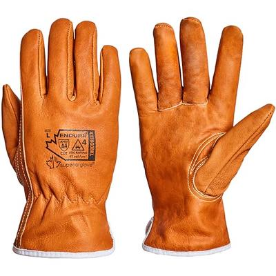 Superior Glove Goat Grain Leather Work Arc Flash Gloves with ParaActiv Cut  Resistant Protection - Endura Safety Gloves Water Resistant 378GOBKL (1  Pair) Size Large - Yahoo Shopping