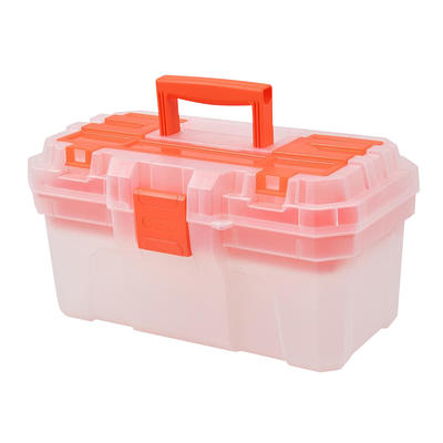 TACTIX Plastic Tool Box Orange/Clear - Yahoo Shopping