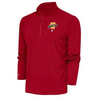 Men's Antigua White Buffalo Bills Tribute Quarter-Zip Lightweight Pullover  Top