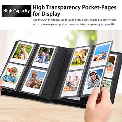 Niselity 4 Pocket Photo Album, Black, Acid Free, Waterproof