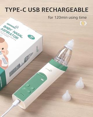 Rechargeable Nasal Aspirator for Babies - Electric Nose & Booger Sucker  Baby Nasal Aspirator - Automatic Snot Mucus Cleaner & Booger Remover for  Infants and Toddlers - Baby Vac Nose Suction Device Grey