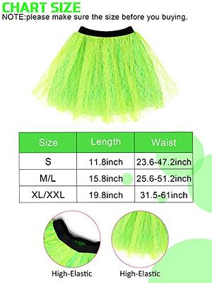 Vabean 19 Pcs 80s Costume Set T Shirt Leggings Tutu Skirt Headband