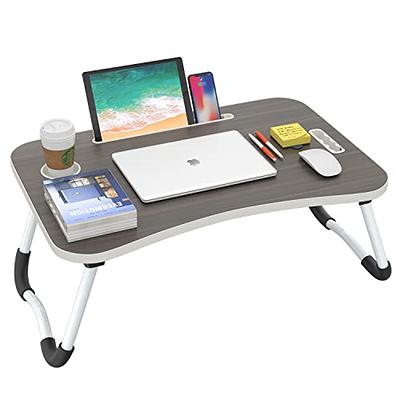 Laptop Tray Lap Desk Cushioned Portable Computer Reading LED Light Work  Station