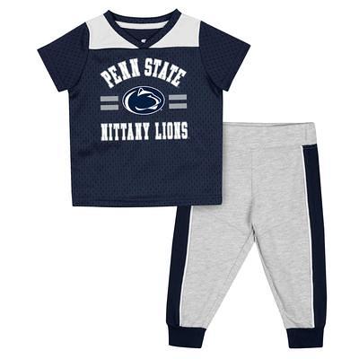 Newborn & Infant Heathered Gray/Navy Penn State Nittany Lions