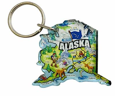 Westmon Works State of Louisiana Key Chain Acrylic Souvenir Keychain Retro Style Map Gift 2 inch