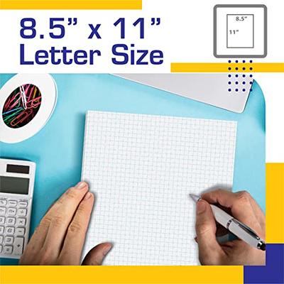 Better Office Products Graph Paper Pad, 8.5 x 11, 50 Sheets, Double  Sided, White, 4x4 Blue Quad Rule, Easy Tear, Grid Paper, Graph Paper -  Yahoo Shopping