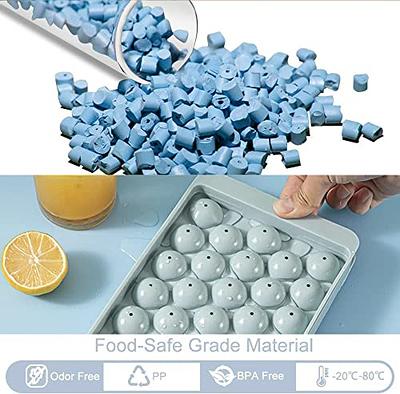 Round Ice Cube Tray Ball Maker Mold for Freezer with Container Mini Circle Ice  Cube Tray Making 99PCS Sphere Ice Chilling Cocktail Whiskey Tea Coffee 