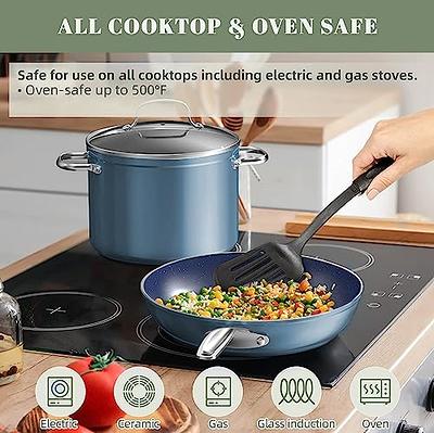  GreenPan Lima Hard Anodized Healthy Ceramic Nonstick 5QT Stock  Pot with Lid, PFAS-Free, Oven Safe, Gray: Home & Kitchen