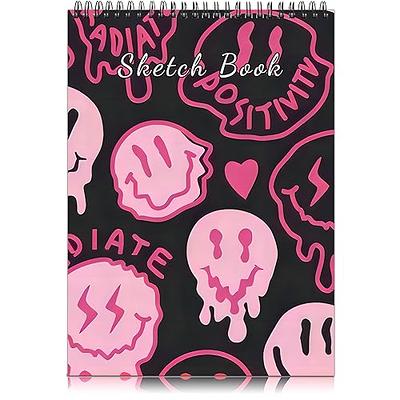 Sketchbook: Pink Back to school Sketch paper to draw and sketch in for Girls  120 pages (8.5 x 11 Inch). (Paperback)