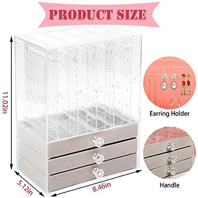 17Dec Acrylic Jewelry Holder Organizer Box with 5 Display Clear Earring  Holder Organizer Drawer,3 Velvet Jewelry Organizer Stand Tray.Jewelry Box  Organizer for Earring Ring Necklace Bracelet - Yahoo Shopping
