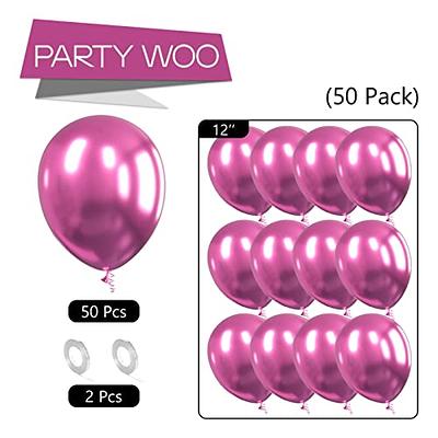 PartyWoo Metallic Magenta Balloons, 50 pcs 12 Inch Magenta Metallic Balloons,  Magenta Balloons for Balloon Garland Arch as Party Decorations, Birthday  Decorations, Baby Shower Decorations, Pink-G114 - Yahoo Shopping