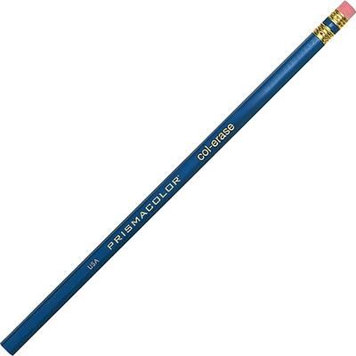 Prismacolor 20516 Col-Erase 12 Assorted Woodcase Barrel 0.7mm Soft Lead Colored  Pencils with Eraser