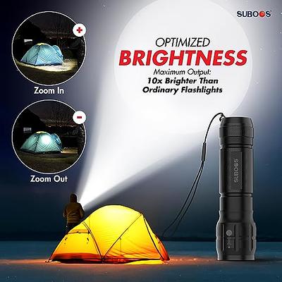 Led Brightest Flashlights High Lumens Rechargeable, 250000 Lumens Super  Bright Flashlight High Powered Flashlights, Waterproof Flash Light with  Cases for Emergency Camping (2PCS) - Yahoo Shopping