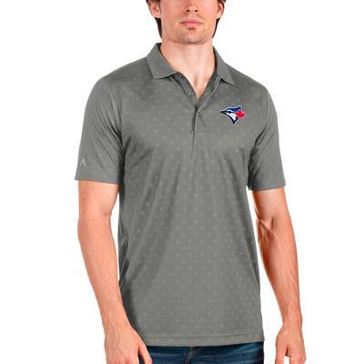 Men's Cutter & Buck White/Gray Toronto Blue Jays Big & Tall Pike