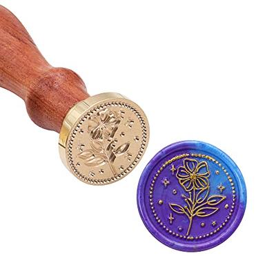 Garland Wax Seal Botanical Wax Stamp With Brass Head Floral Wax Seal for  Invitations and Envelopes 