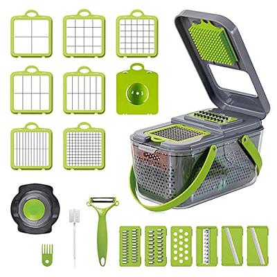 Geedel Vegetable Chopper, Onion Chopper Pro Food Chopper, Kitchen Vegetable  Slicer Dicer Cutter Grater, Veggie Chopper with container for Salad Onion