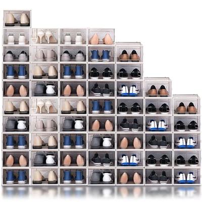 AVGXC Clear Plastic Stackable Shoe Storage Boxes,12 Pack Shoe Boxes for  Storage and Organization, Shoe Boxes Clear Plastic with Stackable Design -  Yahoo Shopping