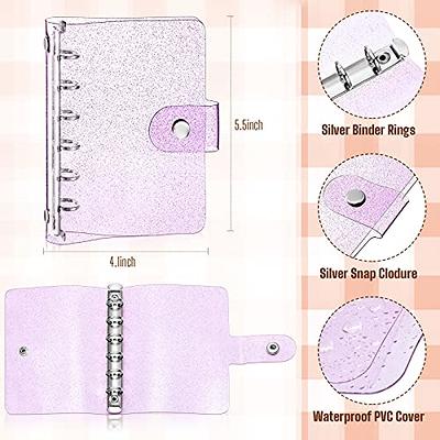 2 Pcs A5 Rainbow Soft Pvc Notebook Binder, Refillable Paper Pvc