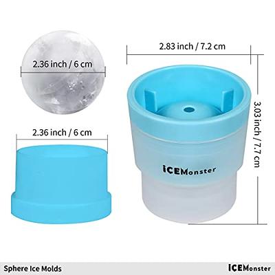 6cm Large Round Ball Ice Mold Silicone Whiskey Ice Cube Maker Frozen Ice  Tray Easy Release Bar Tools Kitchen Accessories